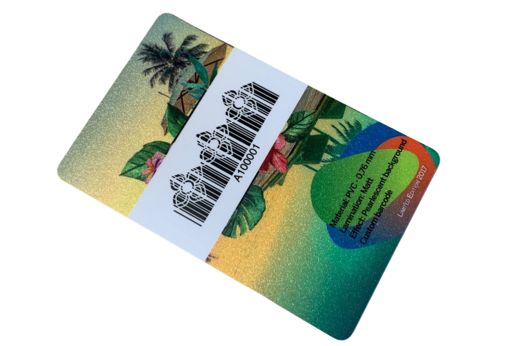 cardfacile barcode con forma fiore