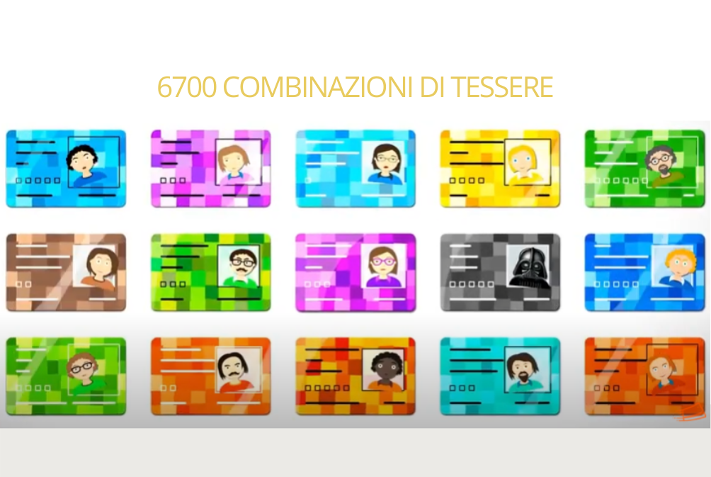 6700 combinazioni di card