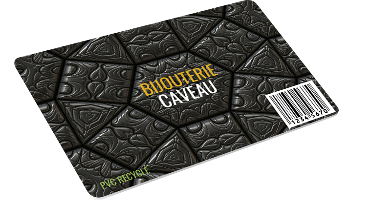 carte en PVC recyclé