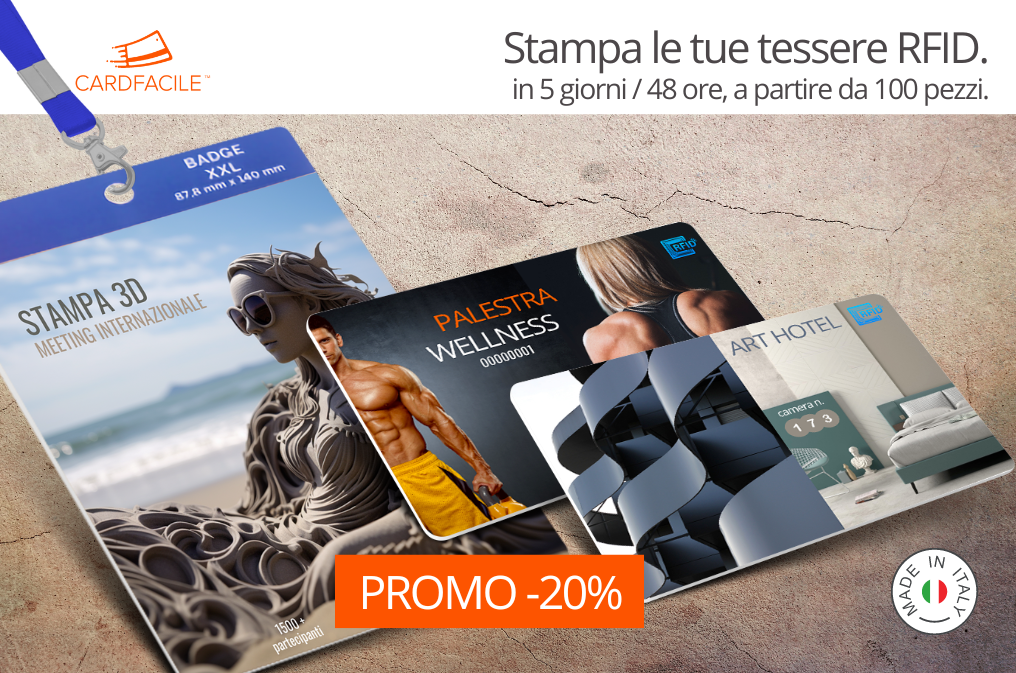 Schede Magnetiche, Tesserini di Riconoscimento e Card RFID